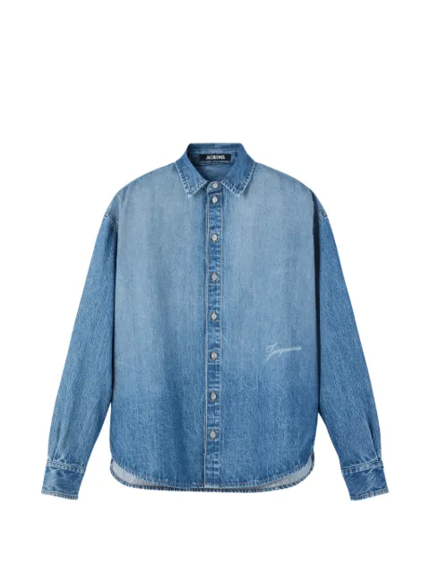 Jacquemus camisa Simon de-Nîmes con logo bordado