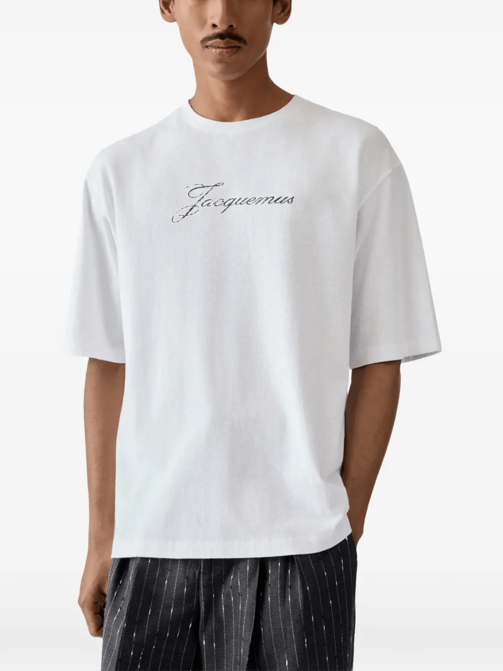 Jacquemus T-shirt met logoprint Wit