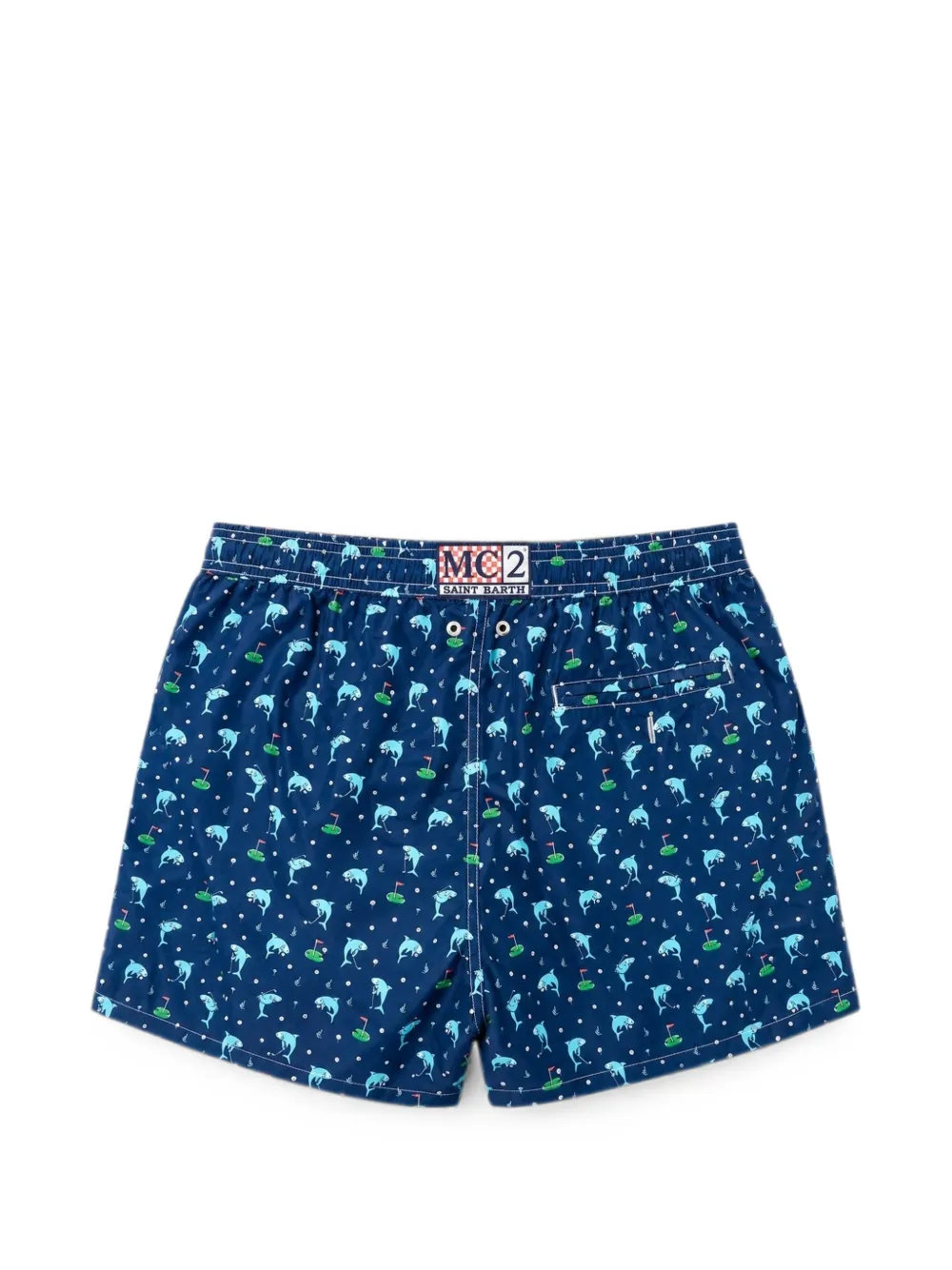 MC2 Saint Barth Zwembroek met trekkoord Blauw