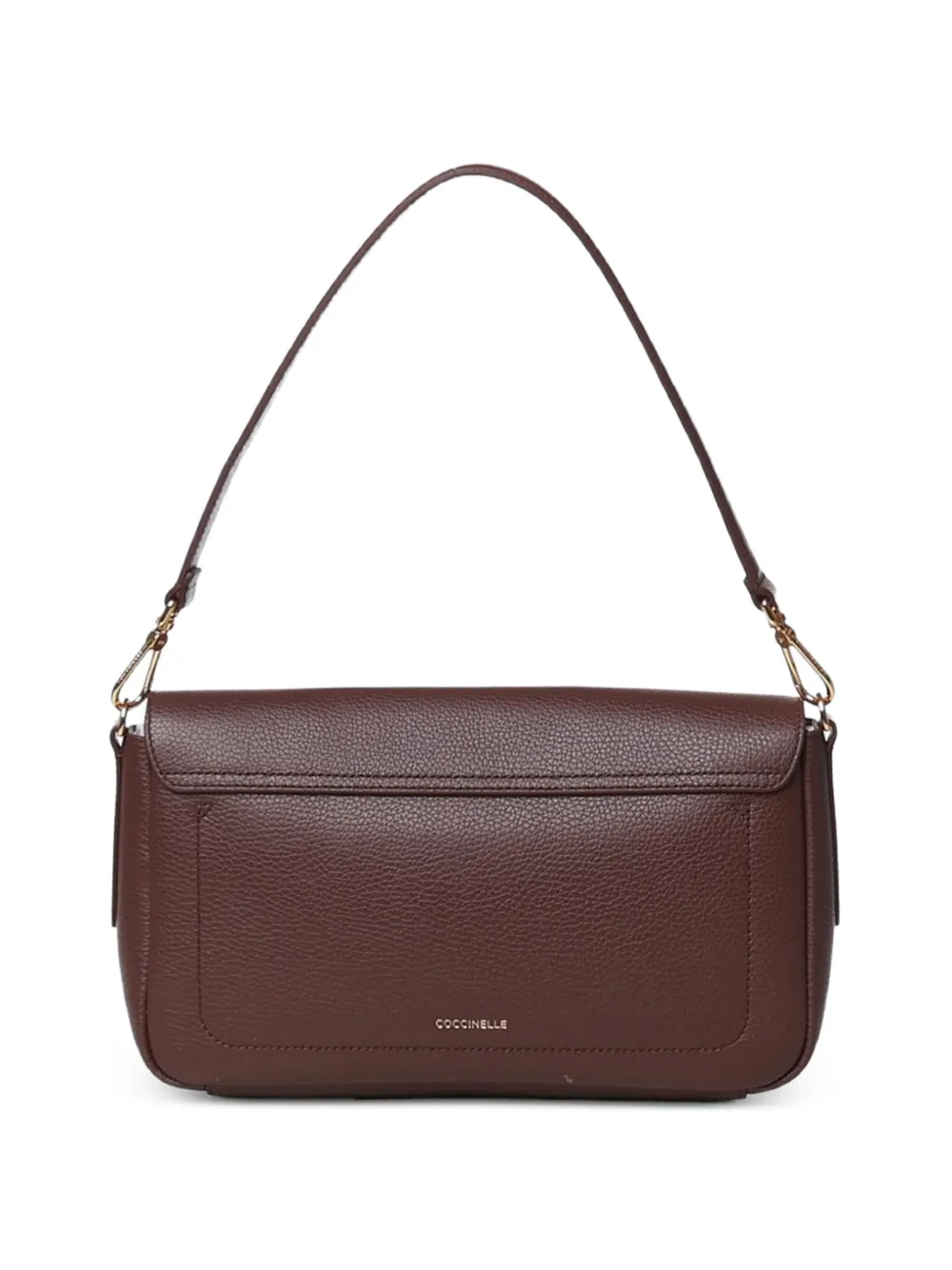 Coccinelle Slater leren schoudertas Bruin