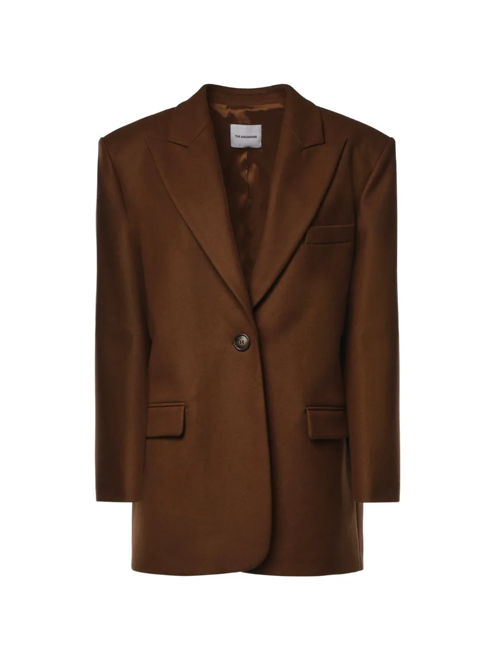 THE ANDAMANE single-breasted blazer - Braun