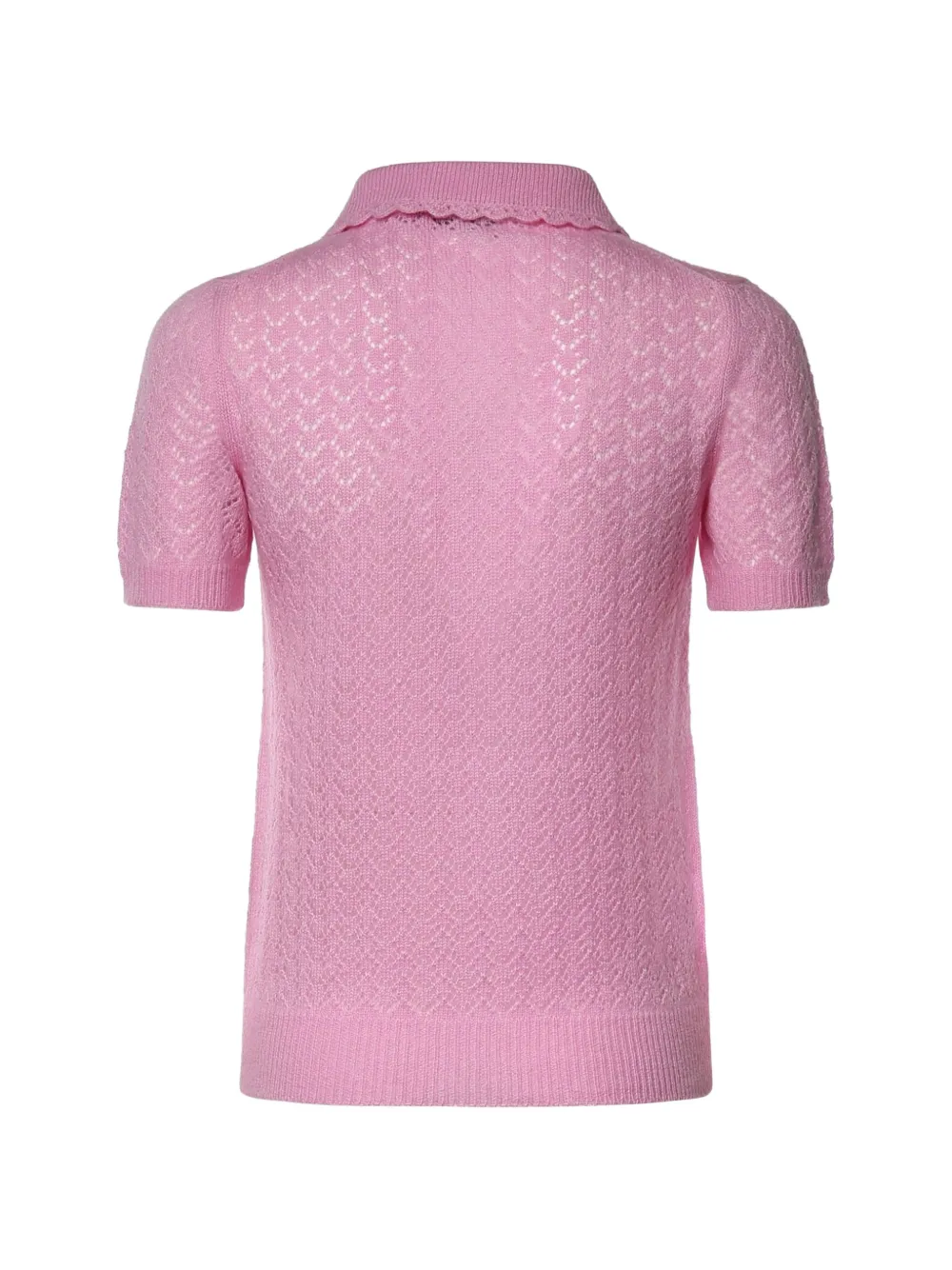 Miu Poloshirt van kasjmier-zijdeblend Roze