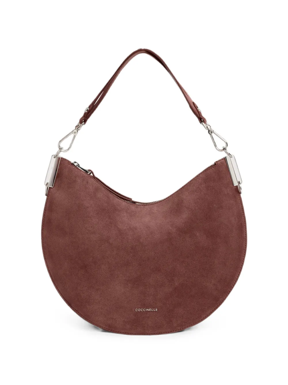 Coccinelle Sunup suede shoulder bag - Rosso