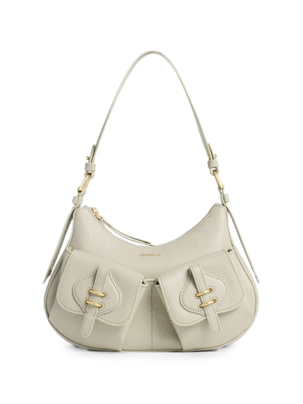 Coccinelle small Mavery pocket-detail shoulder bag - Toni neutri