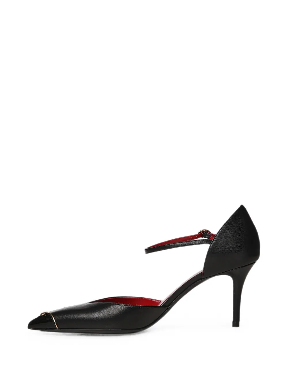 Valentino Garavani buckle-fastening leather pumps Zwart