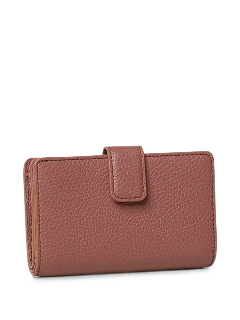 Coccinelle Metallic Soft portemonnee met drukknoop Roze