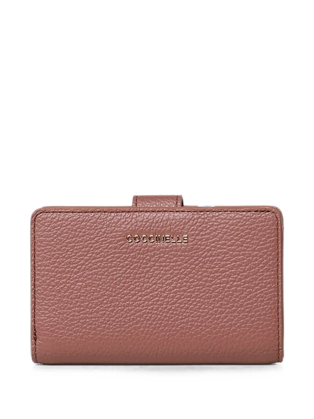 Coccinelle Metallic Soft press-stud wallet - Rosa