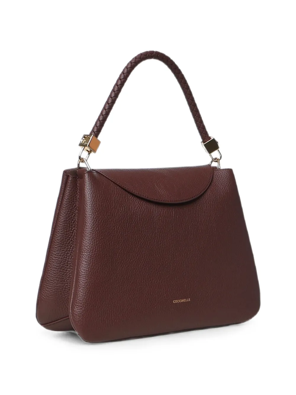 Coccinelle Medium Tiggy bewerkte shopper met gevlochten handvat Bruin