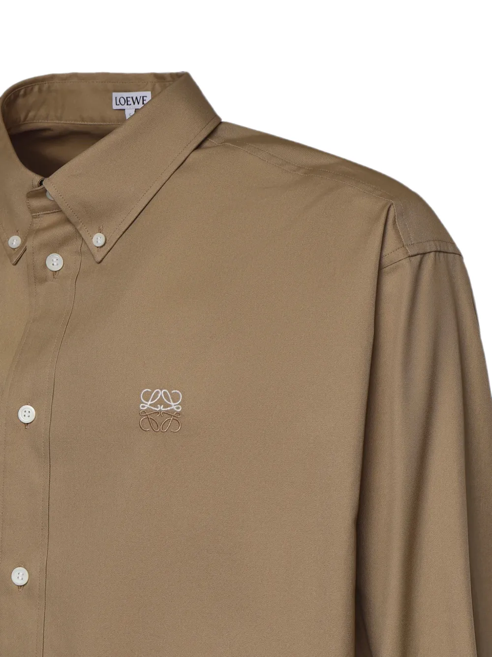 LOEWE Katoenen overhemd Beige