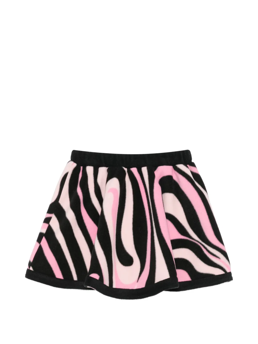 PUCCI Junior Iride-print flared skirt - Rosa