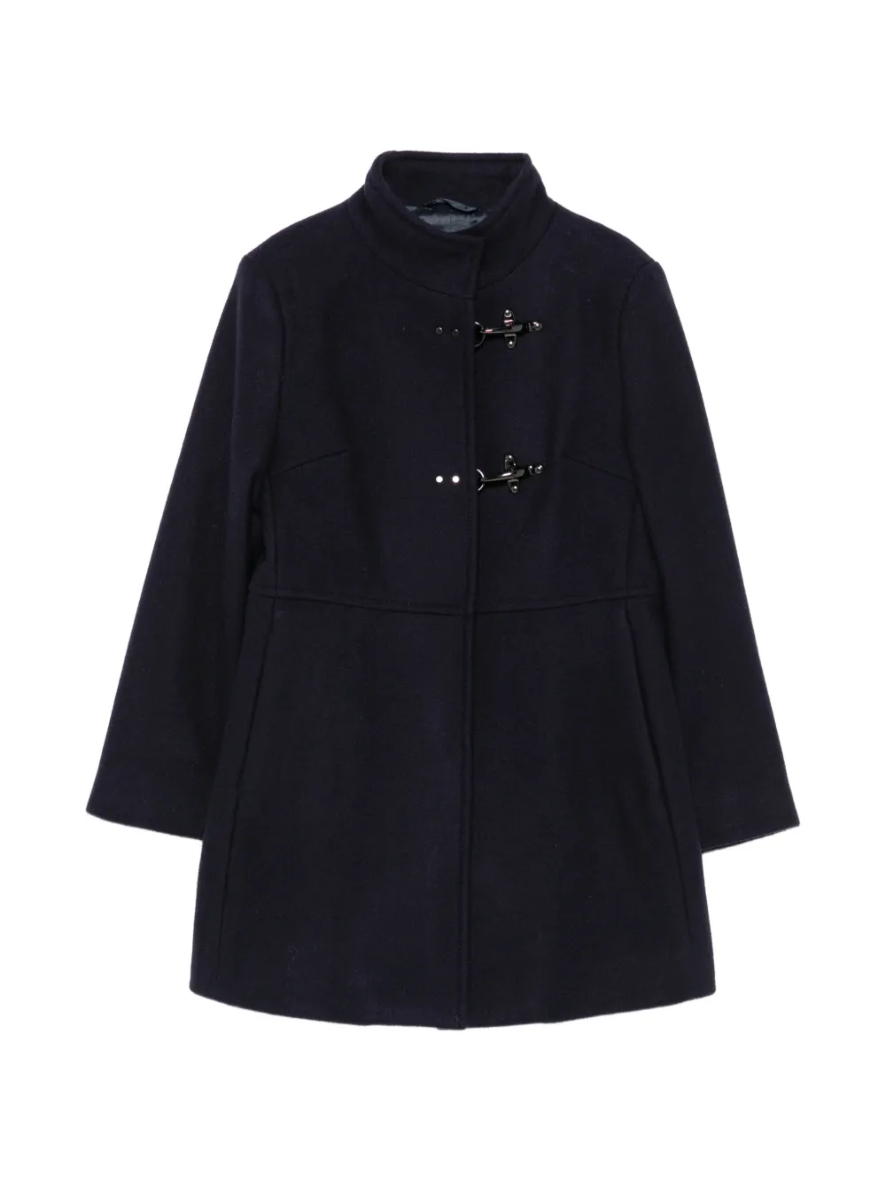 Fay Kids lobster-clasp high-neck coat - Blu