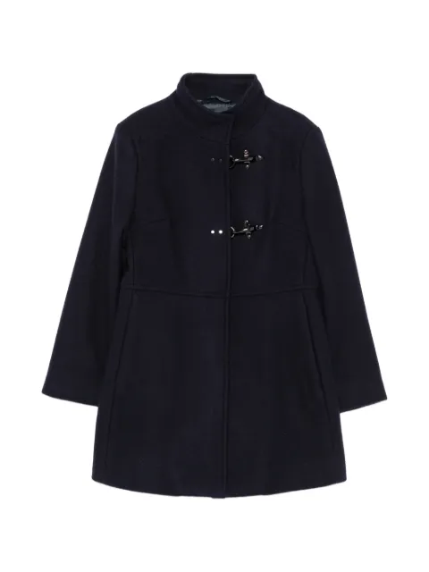 Fay Kids lobster-clasp high-neck coat