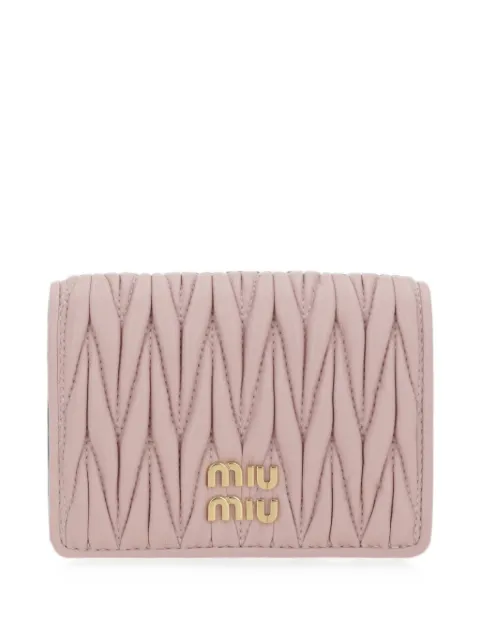 Miu Miu small Matelassé nappa leather wallet