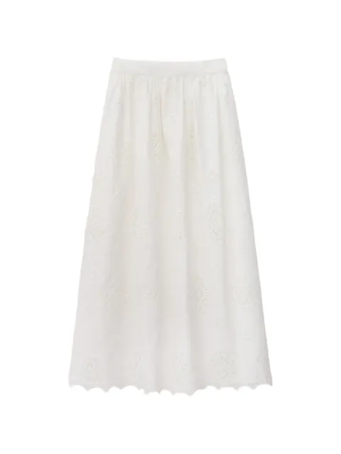 Ba&Sh Mona lace-trim maxi skirt