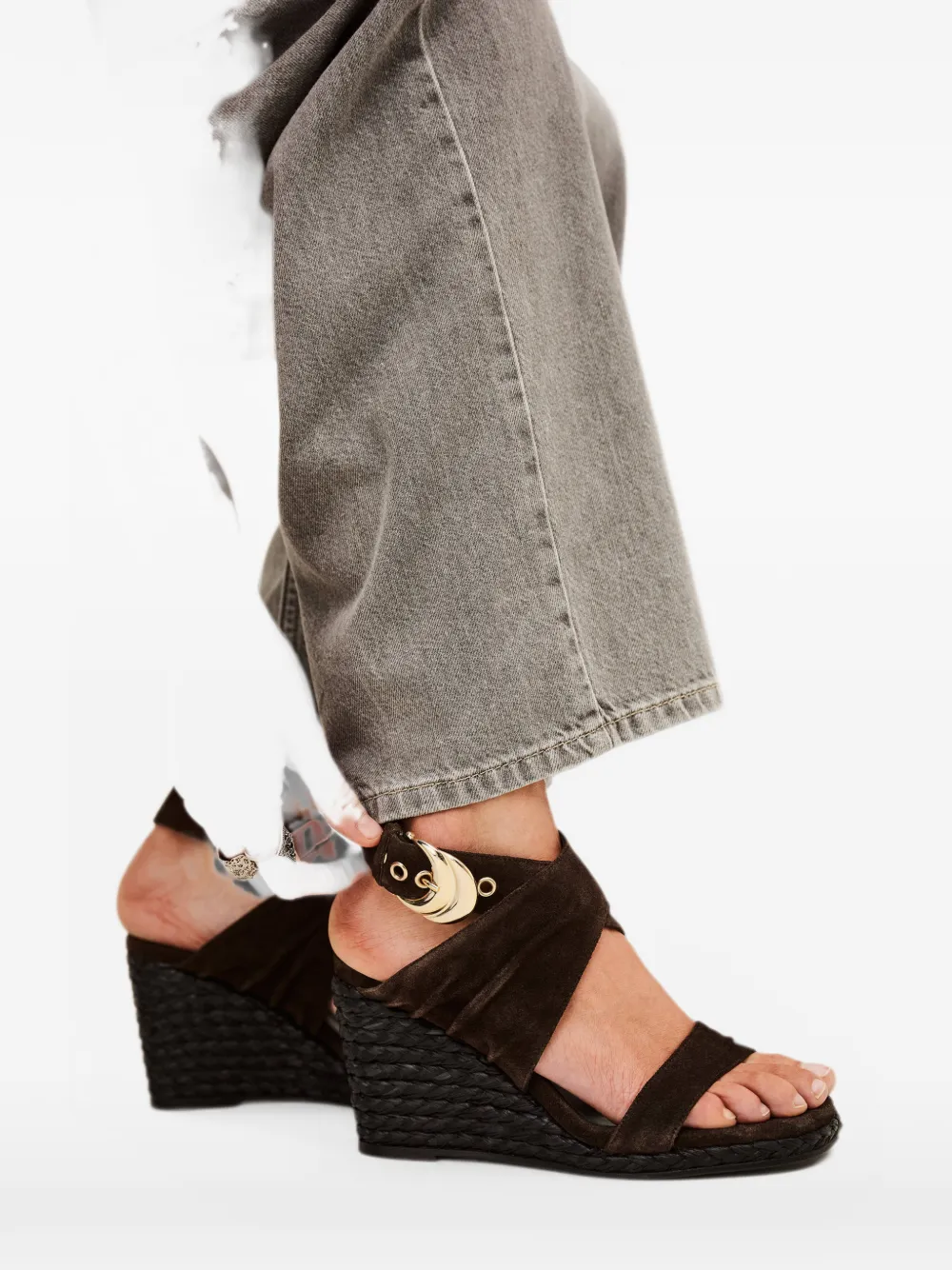 Ba&Sh Cecile heeled espadrille Bruin