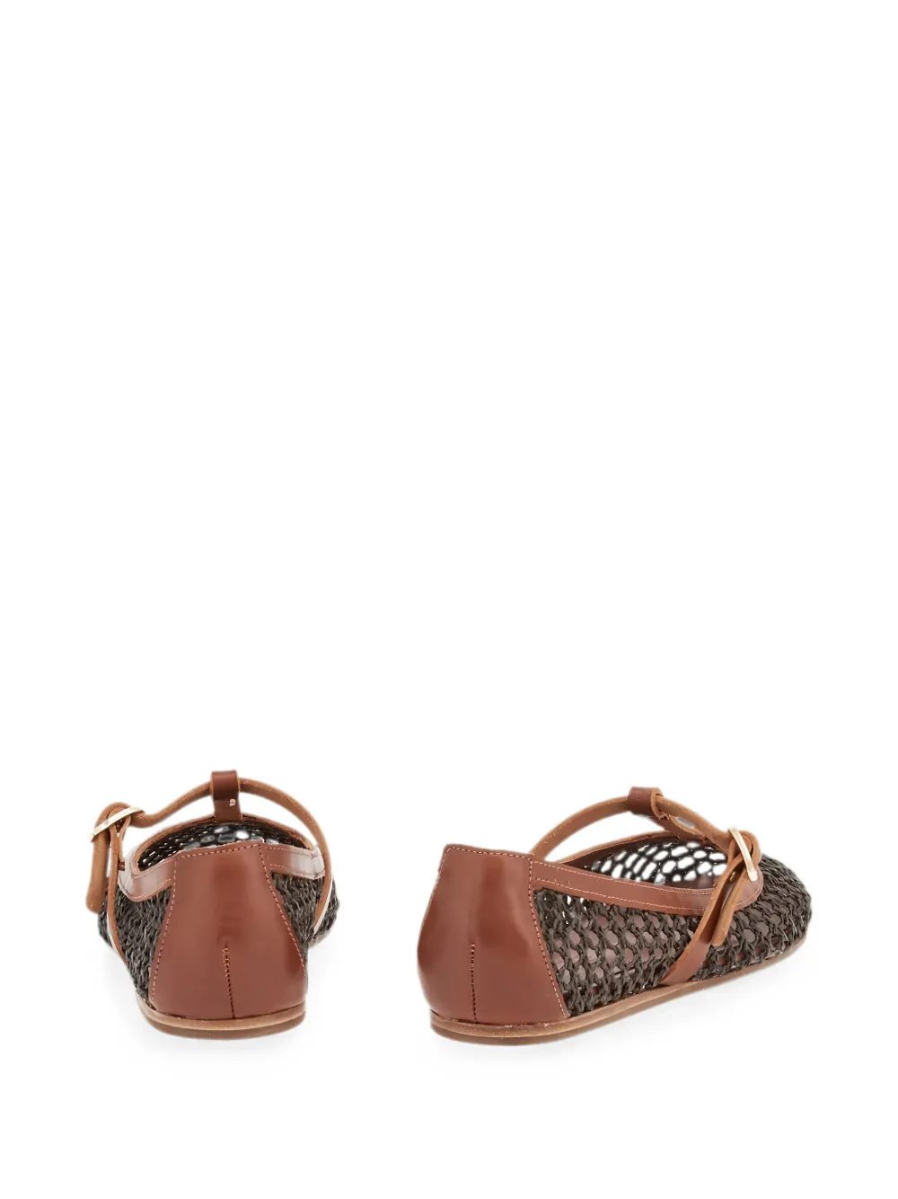 Ancient Greek Sandals Aerati woven T-bar ballet flats Bruin