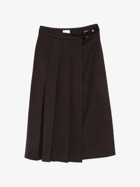 P.A.R.O.S.H. pleated wrap midi skirt