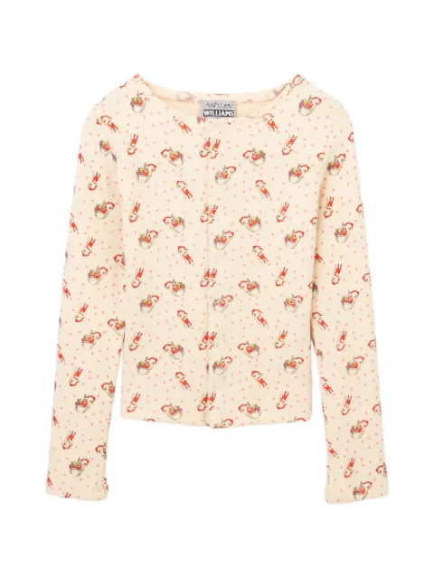 Ashley Williams graphic-print cardigan