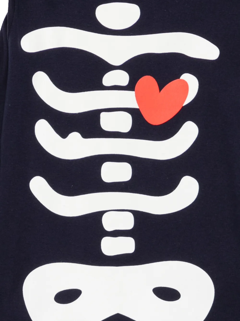 Petit Bateau Pyjama met skeletprint Blauw