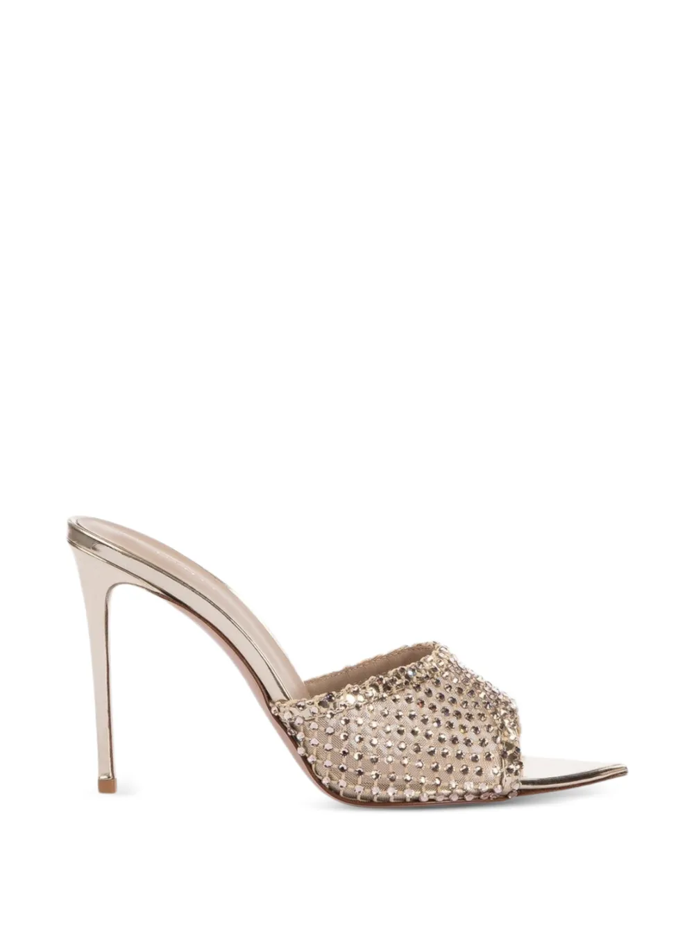 Le Silla crystal-embellished pointed-toe sandals Goud