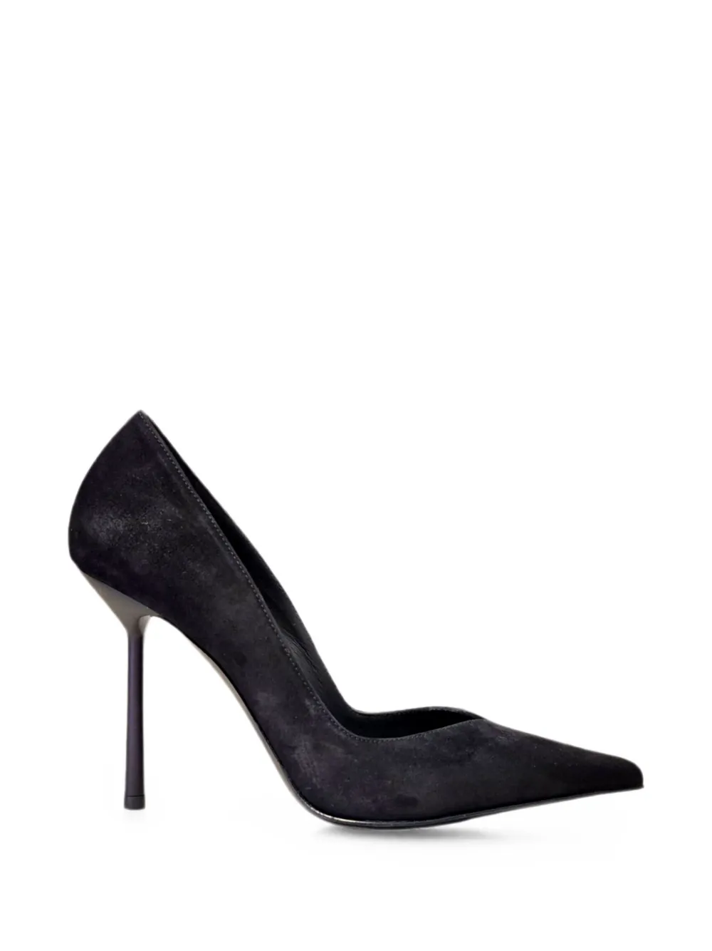 Le Silla Petalo pointed-toe suede pumps Zwart