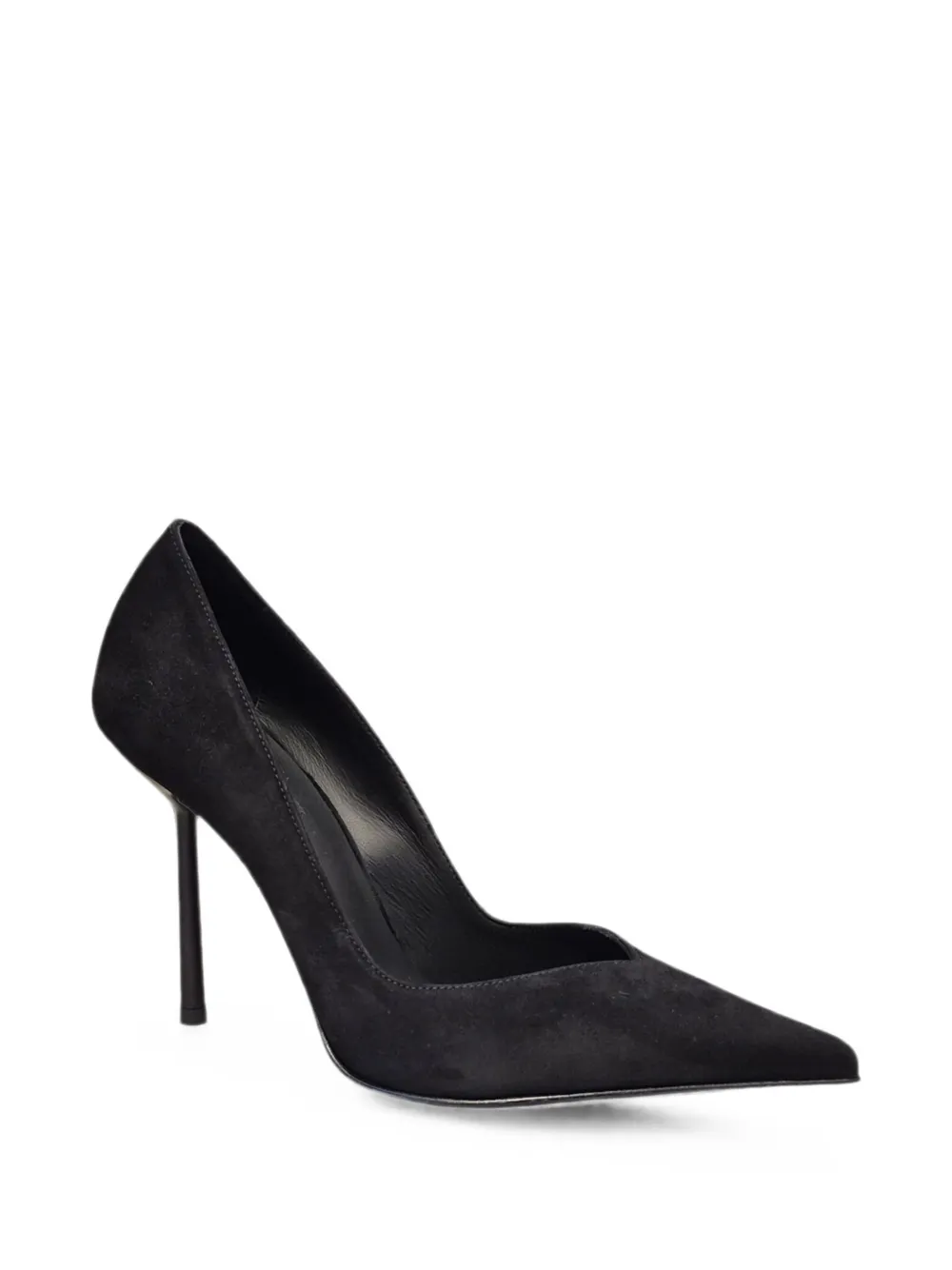 Le Silla Petalo pointed-toe suede pumps Zwart