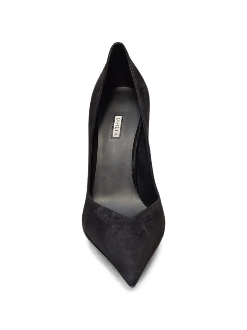 Le Silla Petalo pointed-toe suede pumps Zwart