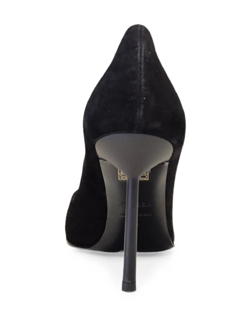 Le Silla Petalo pointed-toe suede pumps Zwart