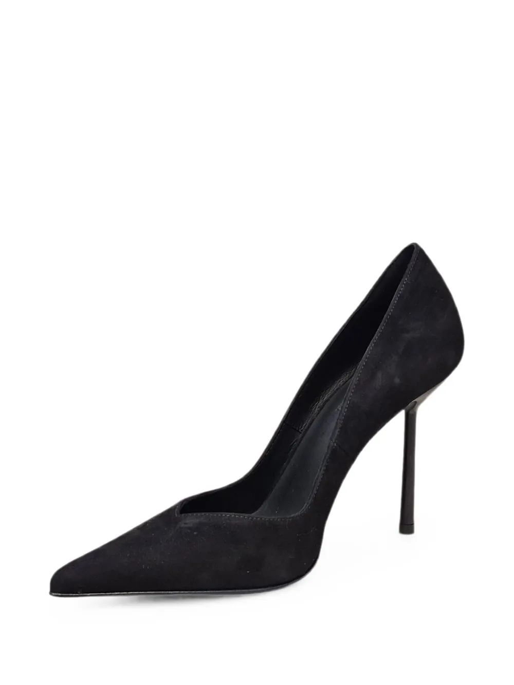 Le Silla Petalo pointed-toe suede pumps Zwart