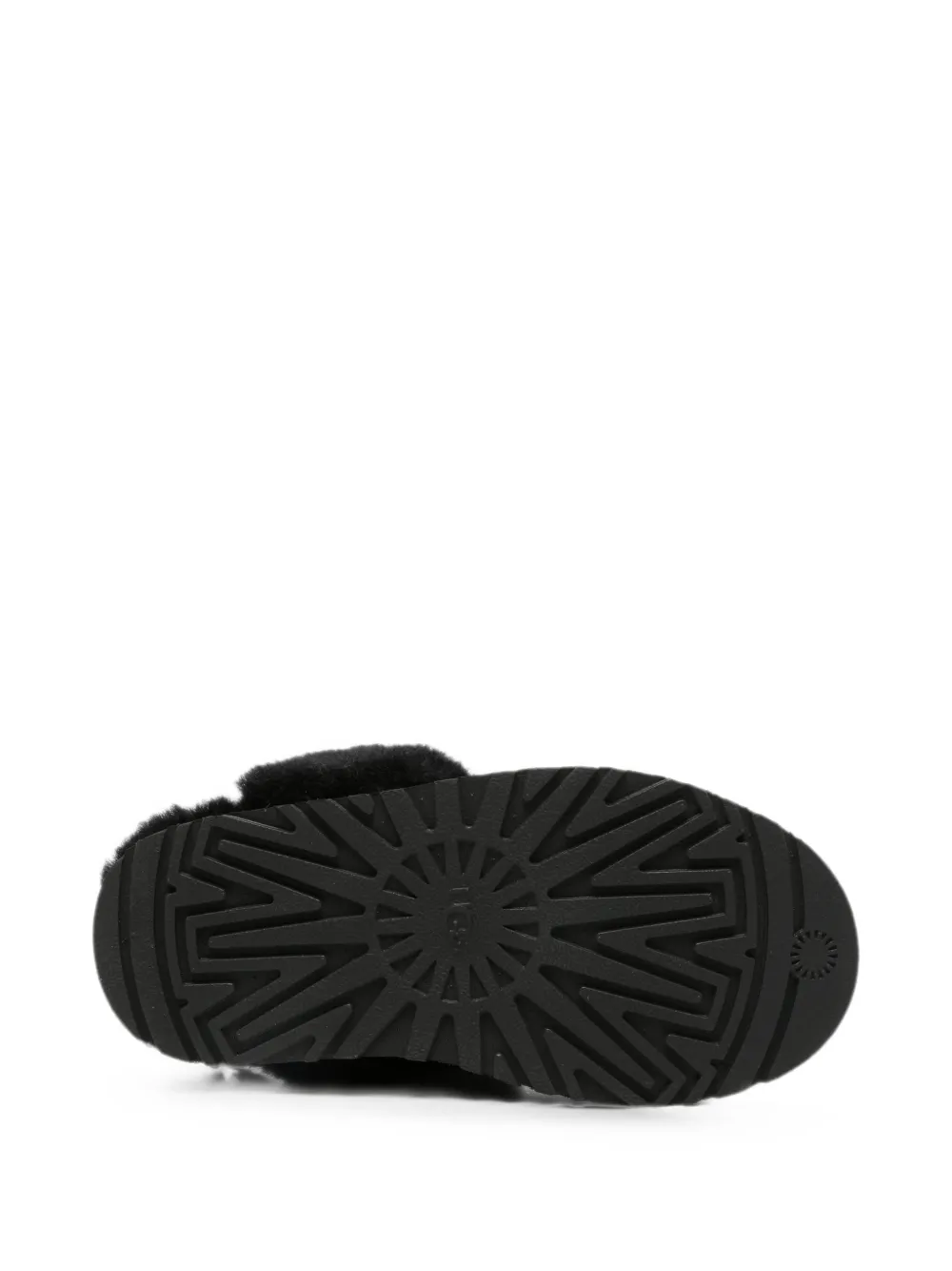 UGG Kids Disquette suede slippers Zwart