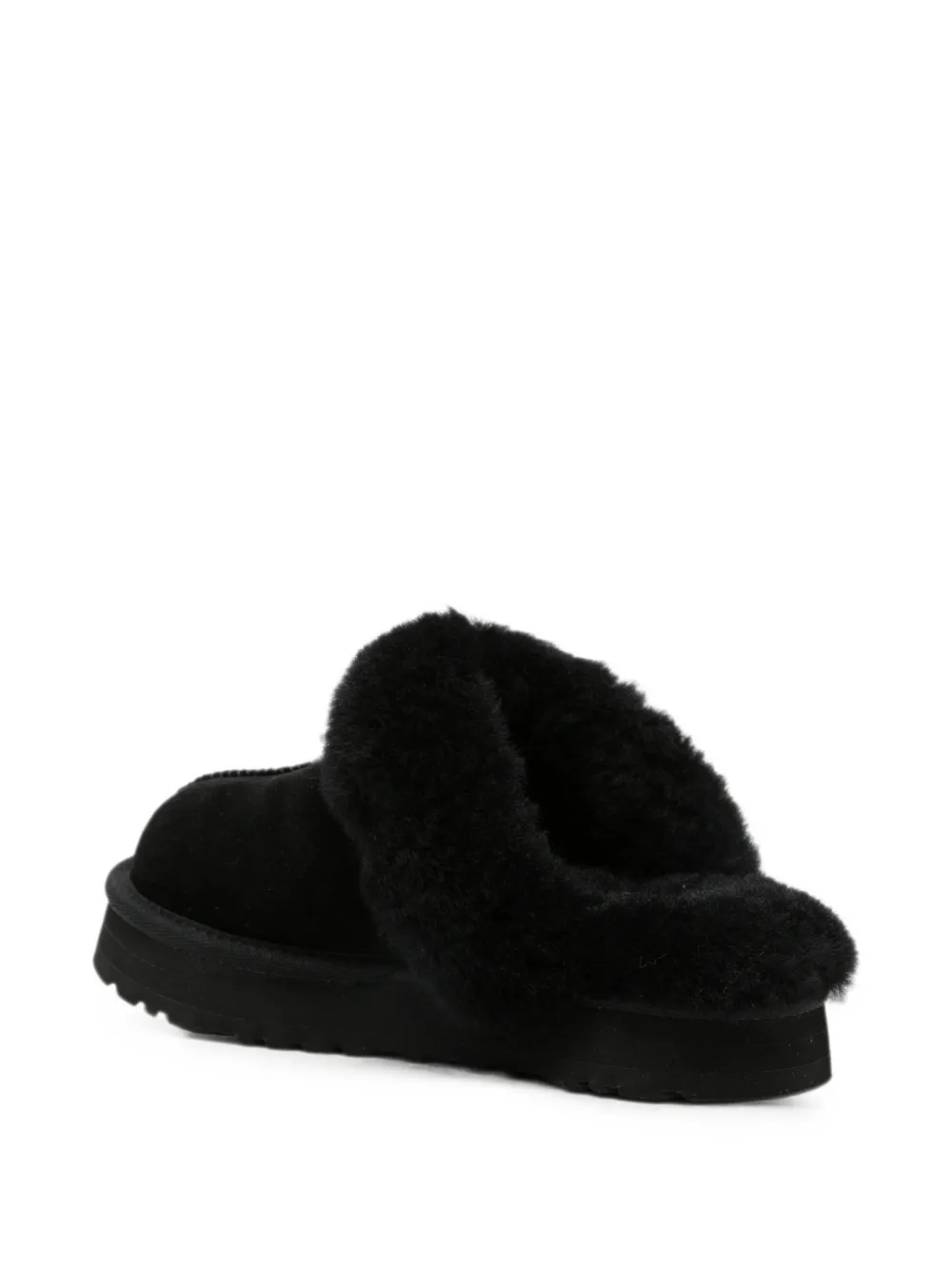 UGG Kids Disquette suede slippers Zwart