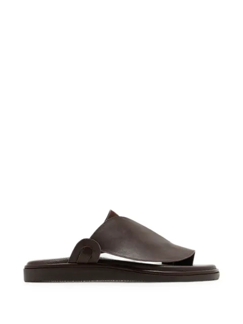 Forsa woven-panel leather sandals