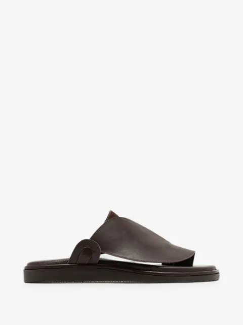 Forsa woven-panel leather sandals