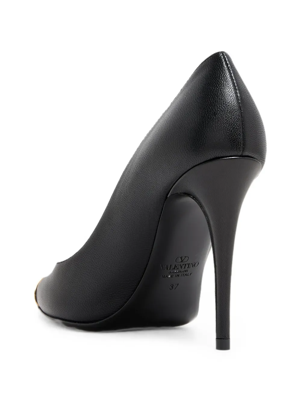 Valentino Garavani VLogo Signature leather pumps Zwart