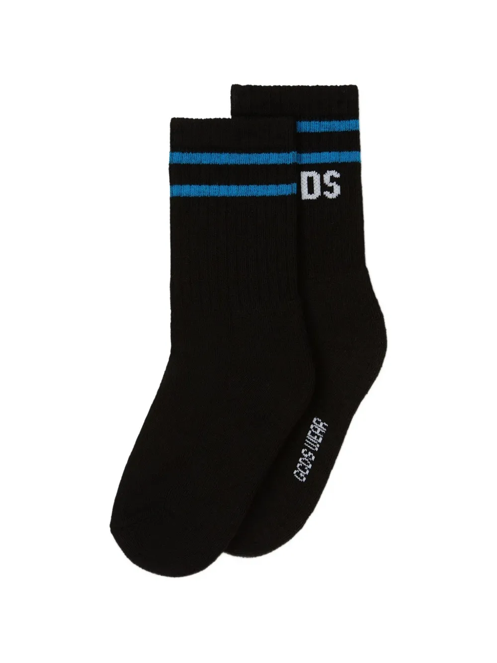 Gcds Kids Sokken met logo-jacquard en streepdetail Zwart