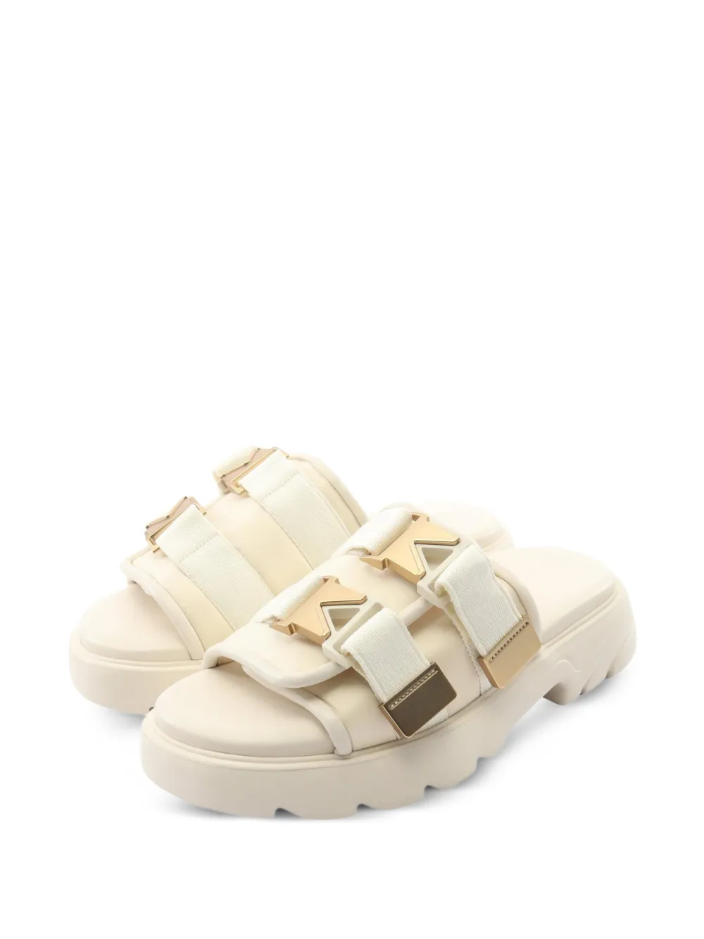 Bottega Veneta Pre-Owned 2010s Flash buckle sandals - Nude