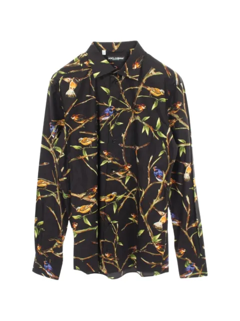 Dolce & Gabbana Pre-Owned 2020s bird-print shirt