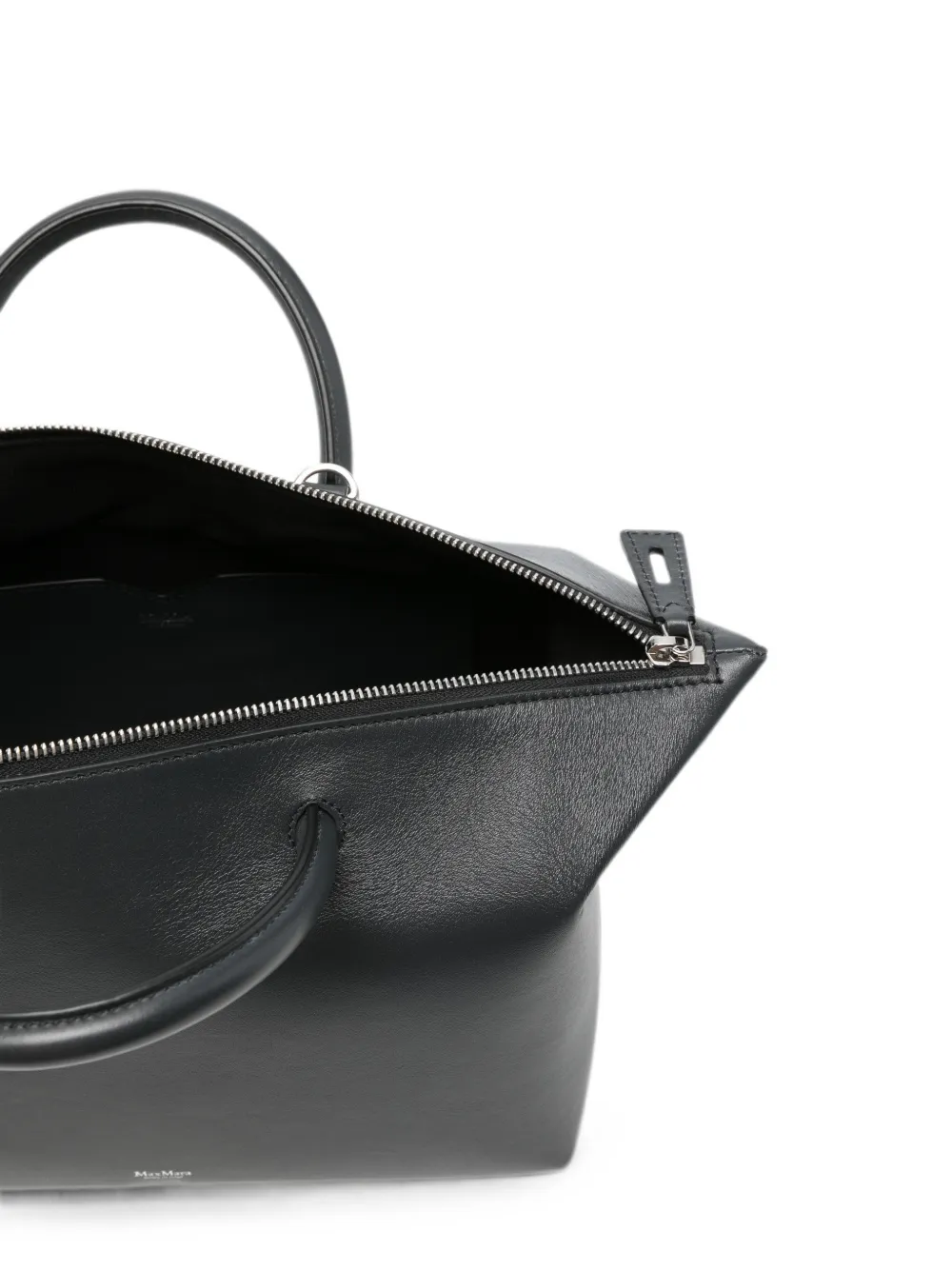 Max Mara Holdallm Leather Tote Bag in Grey, view 5