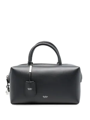 Max Mara トートバッグ ブラック Max Mara レザー トートバッグ | ブラック | FARFETCH JP