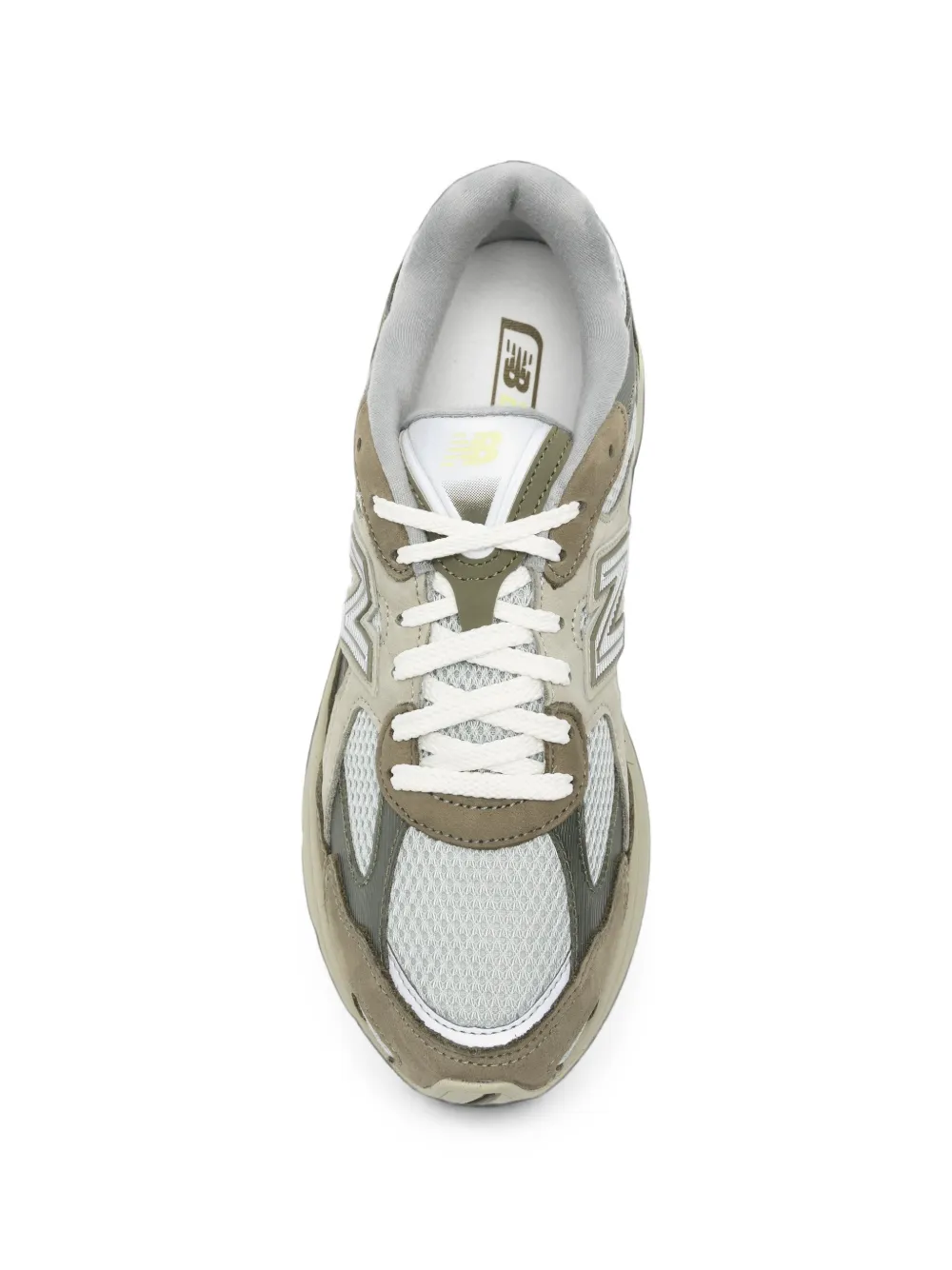 New Balance panelled mesh-insert sneakers Grijs