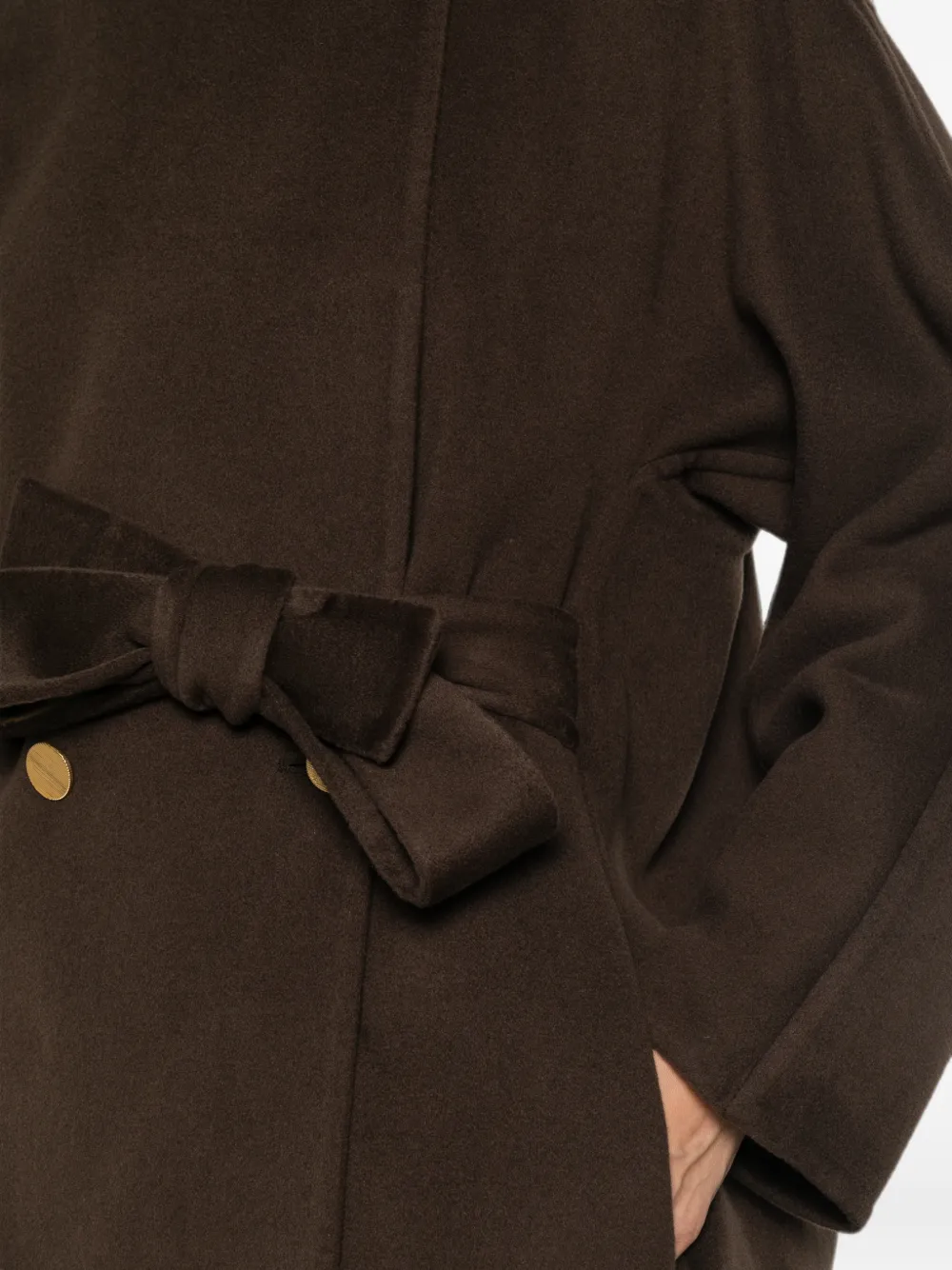 Alberta Ferretti Jas met ceintuur Bruin