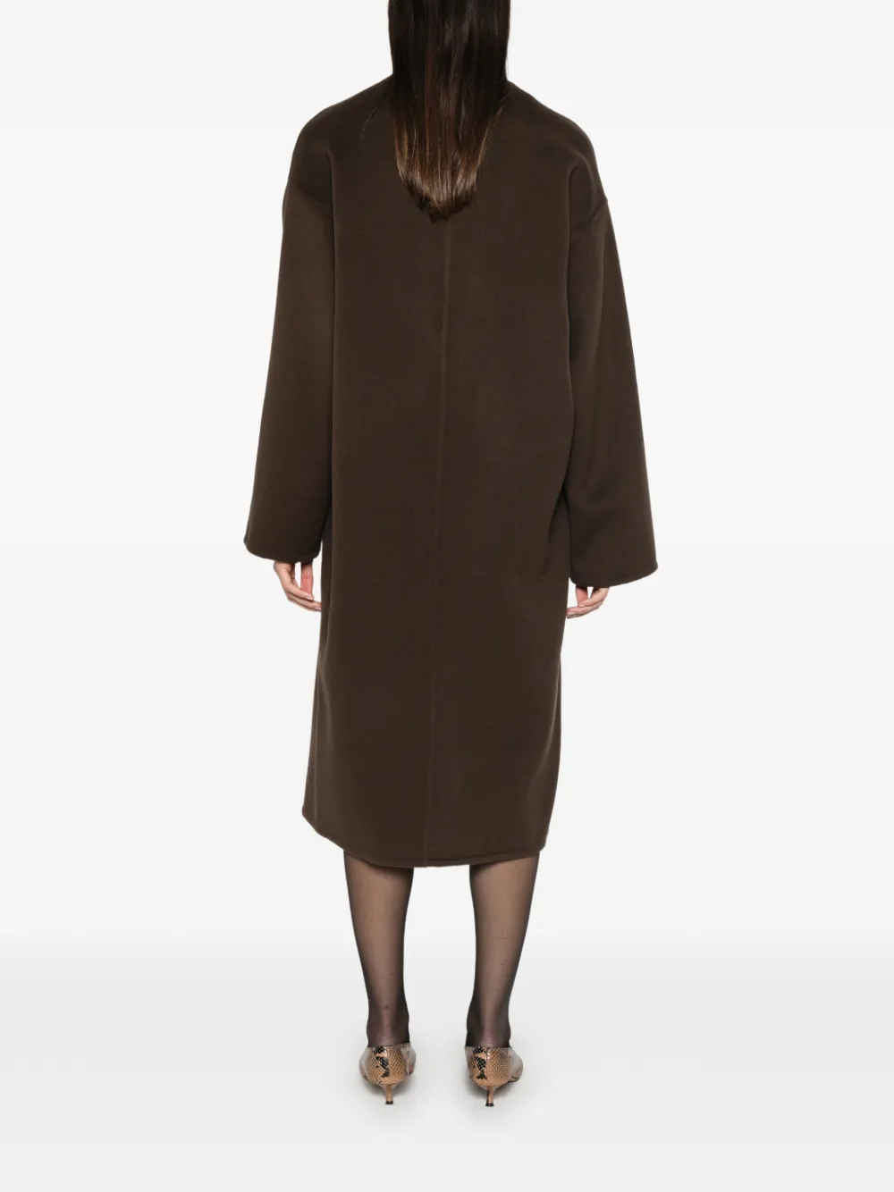 Alberta Ferretti Jas met ceintuur Bruin
