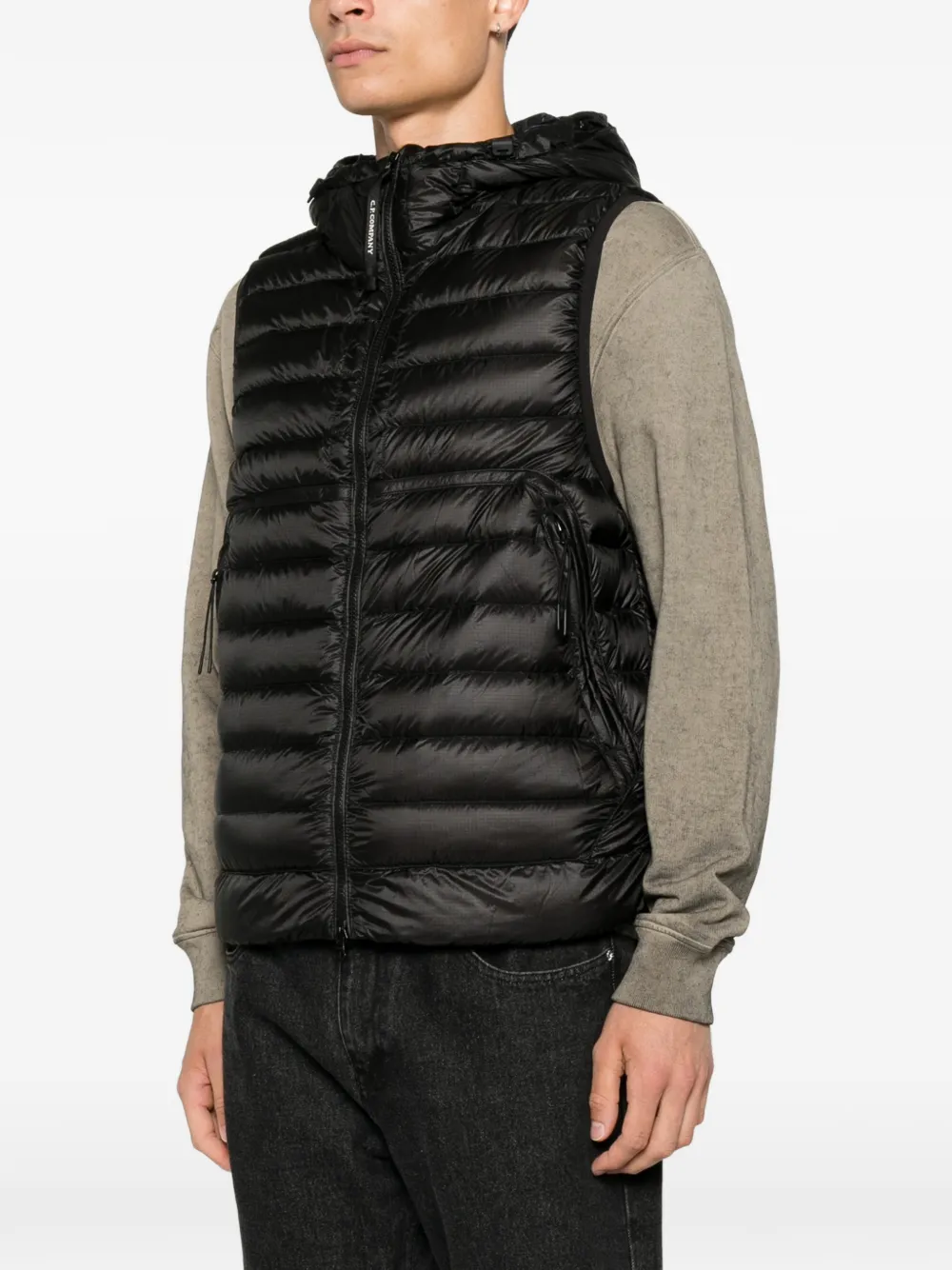 C.P. Company DD Shell bodywarmer met voorzakken Zwart