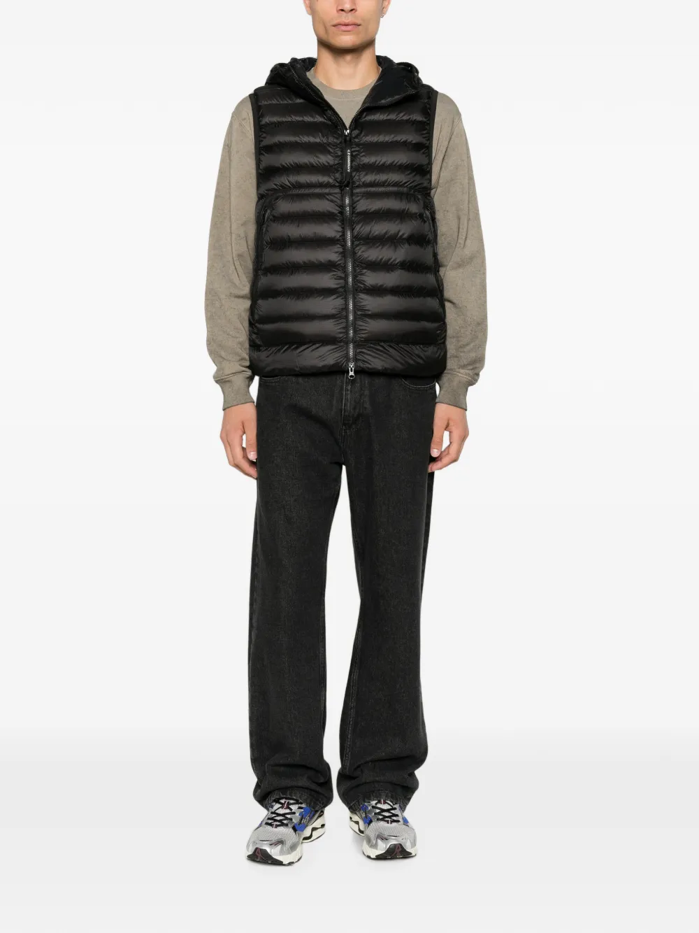 C.P. Company DD Shell bodywarmer met voorzakken Zwart