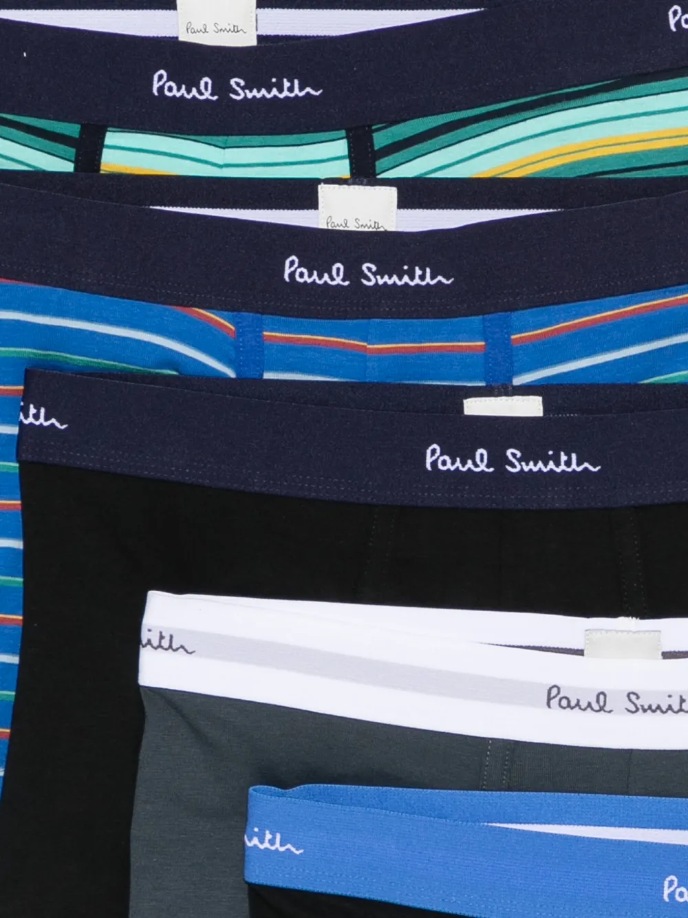 Paul Smith Zeven boxershorts met patroon Zwart
