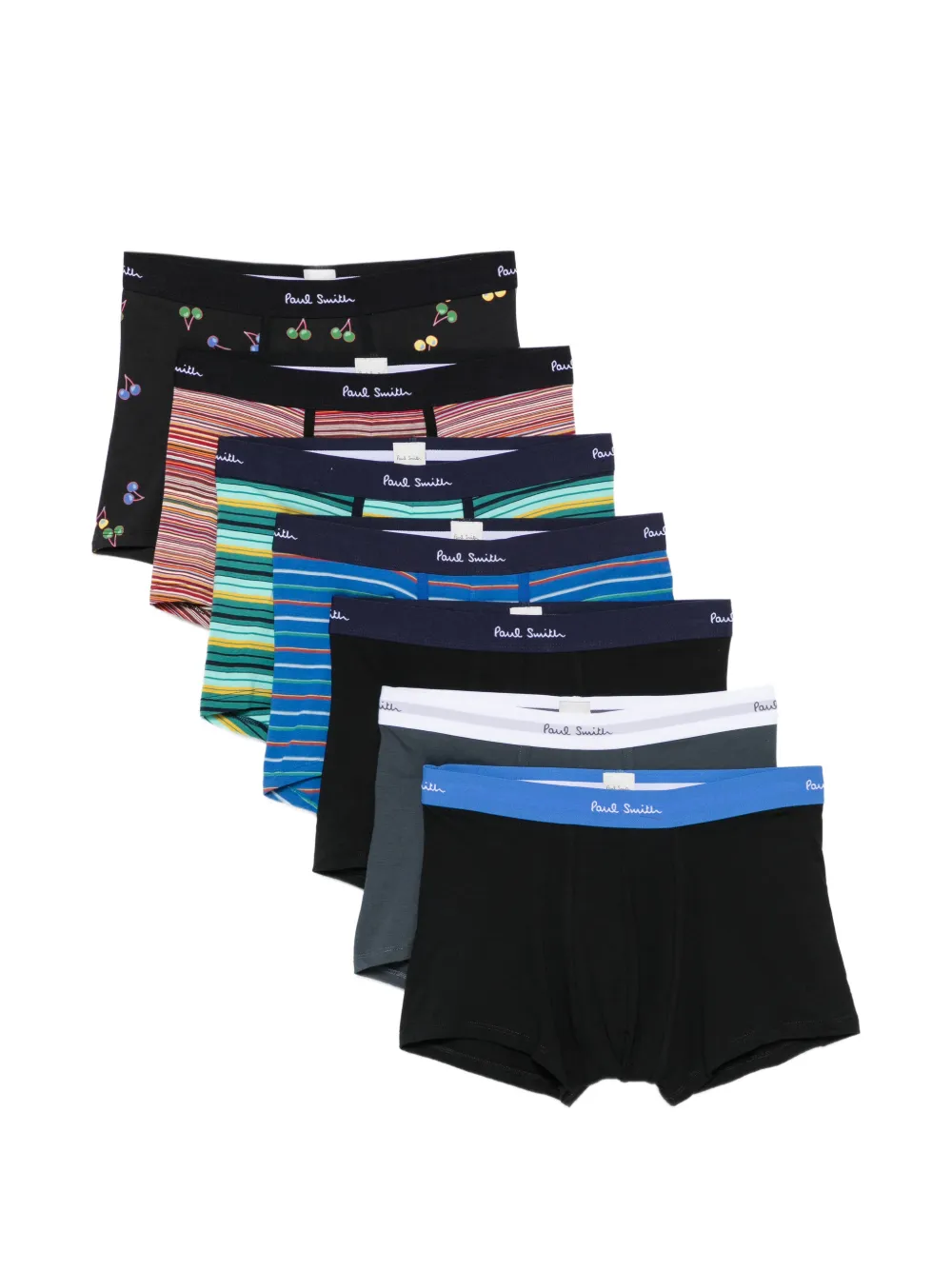 Paul Smith patterned-print seven-set boxers - Schwarz