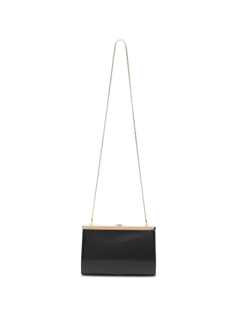 Alberta Ferretti logo-engraved clutch bag