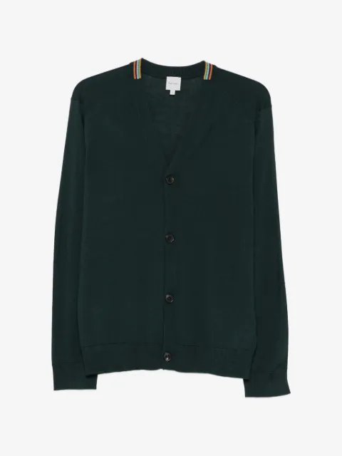 Paul Smith كارديغان صوف المارينو برقبة V