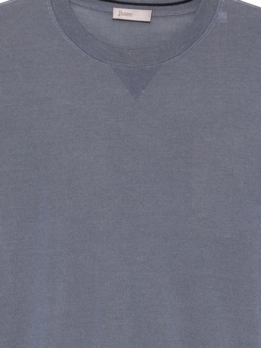 Herno Trui met hoge hals Blauw