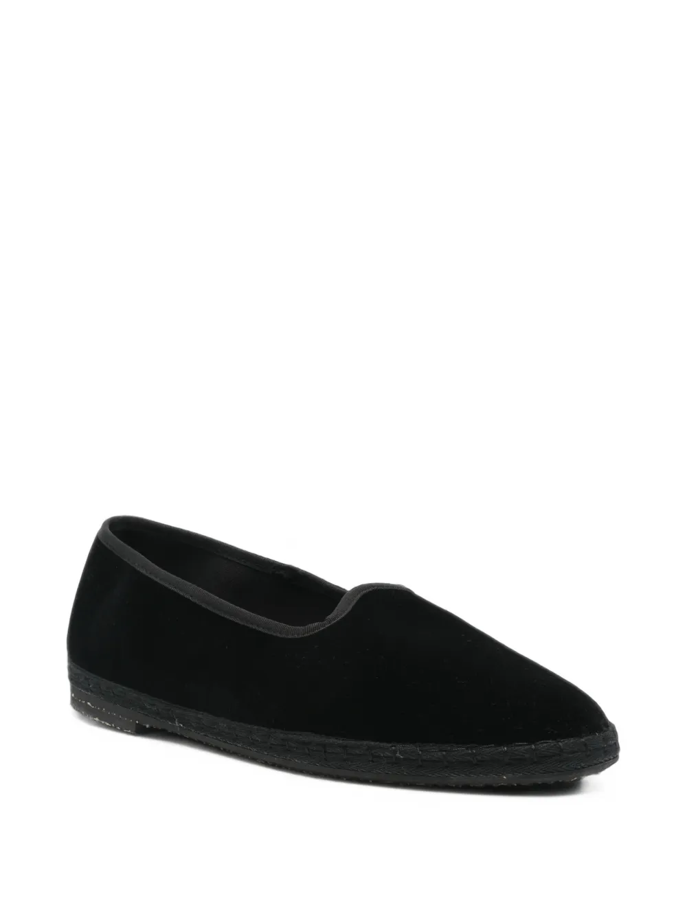 Manebi Friulana velvet espadrilles Zwart